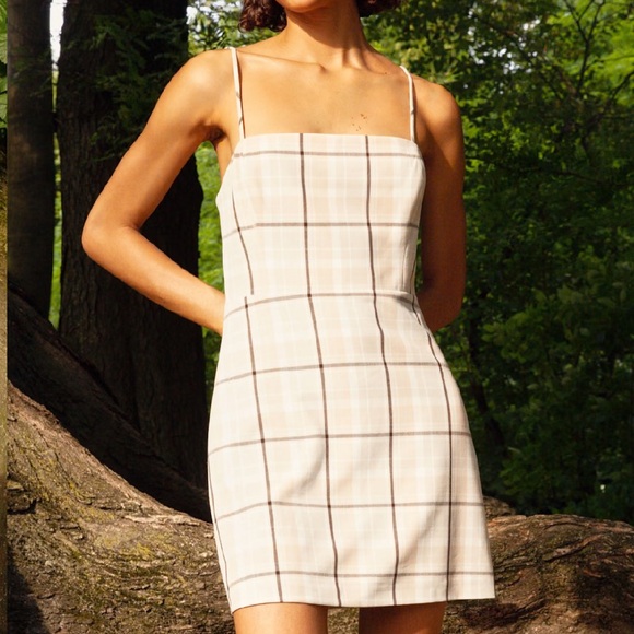 Wilfred Plaid Classic Mini Dress | S - Picture 2 of 11